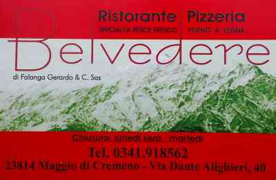 Ristorante Belvedere - contatti