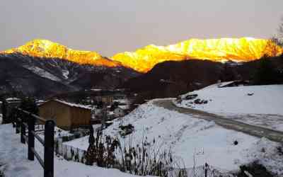 Grigna all'alba da Maggio di Cremeno