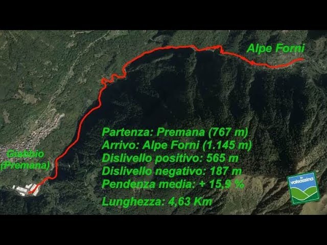Da Giabbio (Premana) all'Alpe Forni
