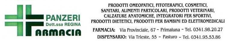 Farmacia Panzeri Primaluna Pasturo
